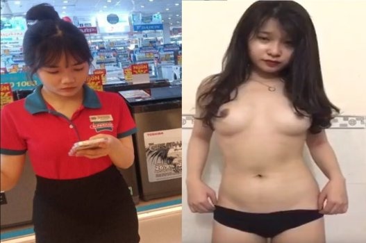 (Sex Viet) Kim Ngân nhân viên siêu thị lộ clip sex cực đã